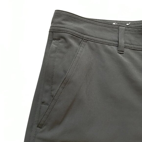 Columbia Washed Out Flat Front Hybrid Shorts Mens 38 Gray 10" Inseam Polyester - Picture 4 of 12